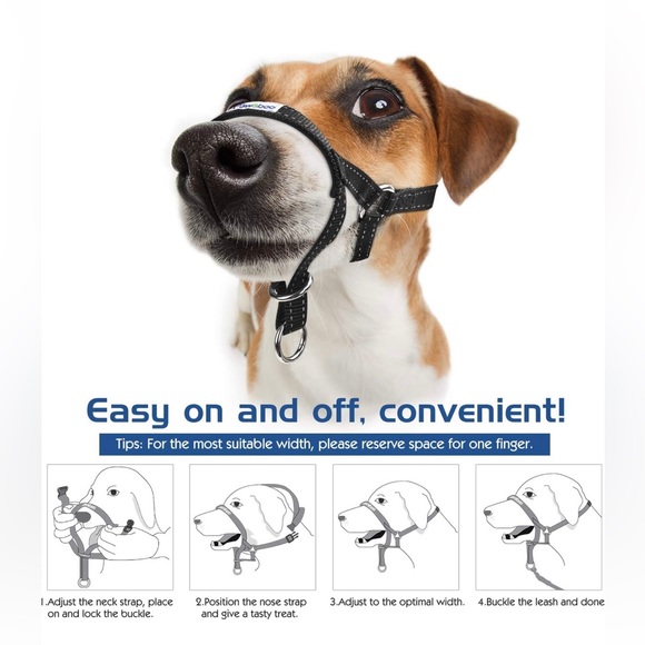 Reflective gentle lead head collar for dogs - new - Picture 2 of 7